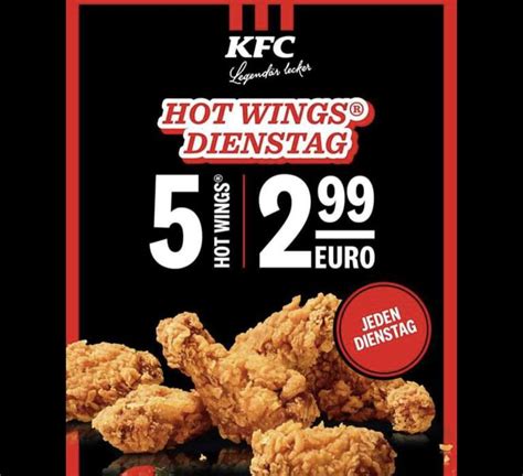 kfc dienstag hot wings|Menu